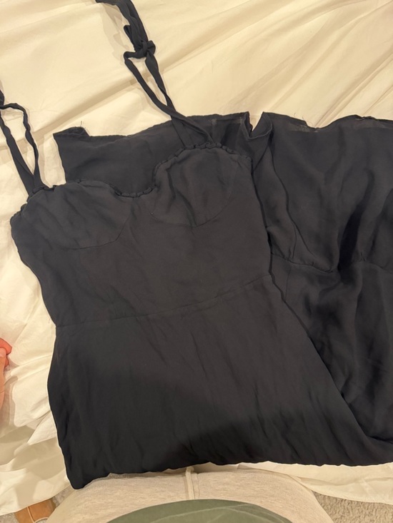 Reformation Black Nikita Dress 10 - Picture 7 of 8